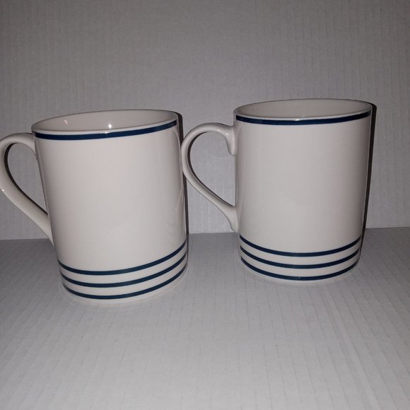 NEW Letter "H" Coffee Mugs Monogram mugs with Gold letter Set of 2 - Picture 3 of 5